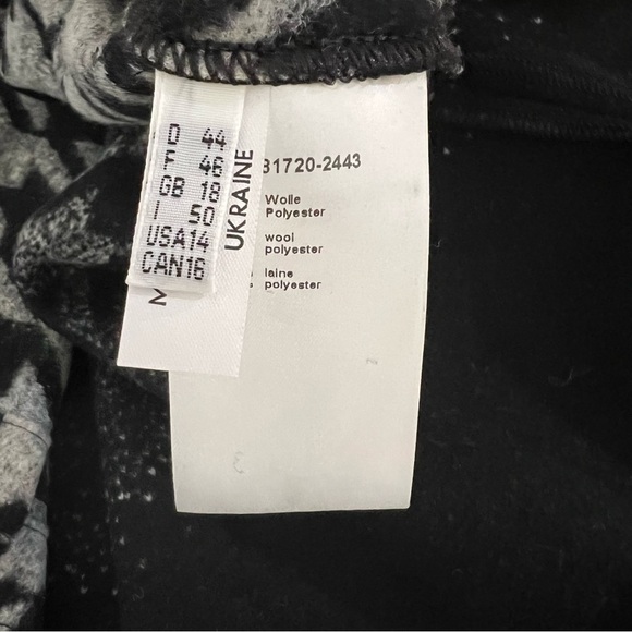 Blacky Dress Berlin Houndstooth Wool Open Front Cardigan Coatigan Sweater - Picture 8 of 10